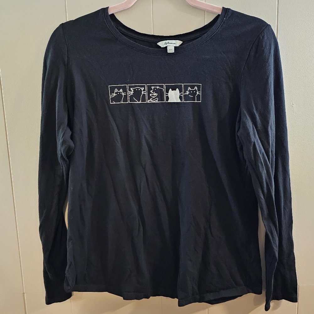 💛 5/$25 💛 Reitmans Black Cat PJ Set